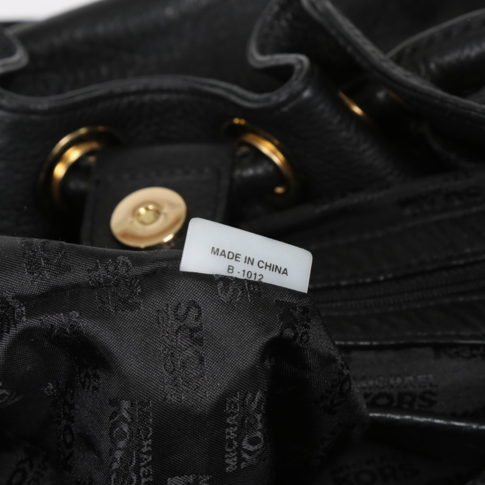 NEW LRG Michael Kors Ring Tote MD EW Black Leather - Picture 4 of 8